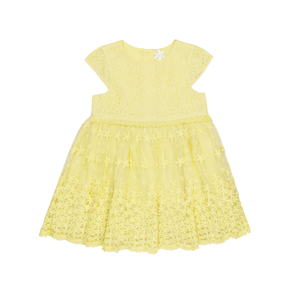 

h by hamleys baby girl party dress- lime pack of 1