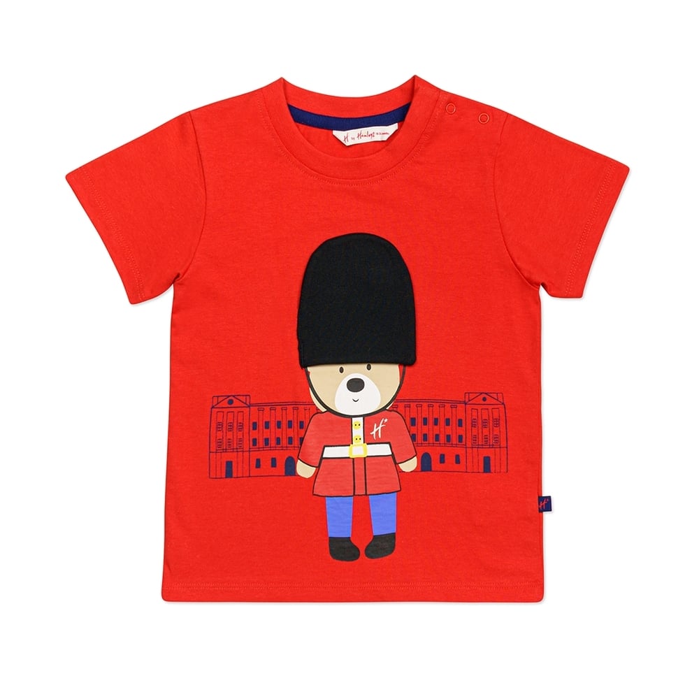 

H by hamleys baby boy heritage print t-shirt- red pack of 1
