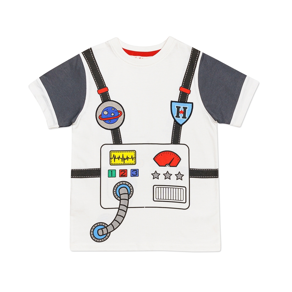 

h by hamleys boys basic tshirt - white pack of 1