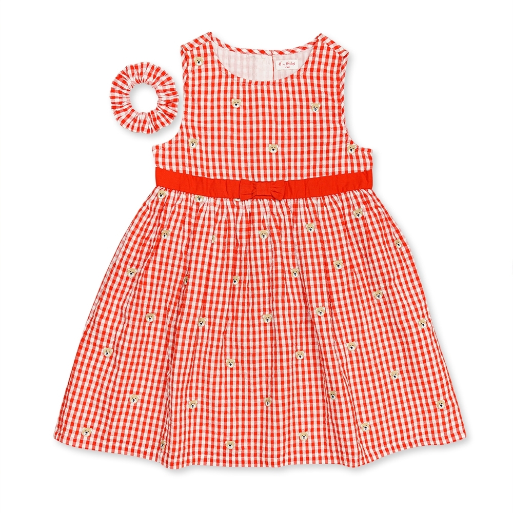 

h by hamleys girls heritage dress- red