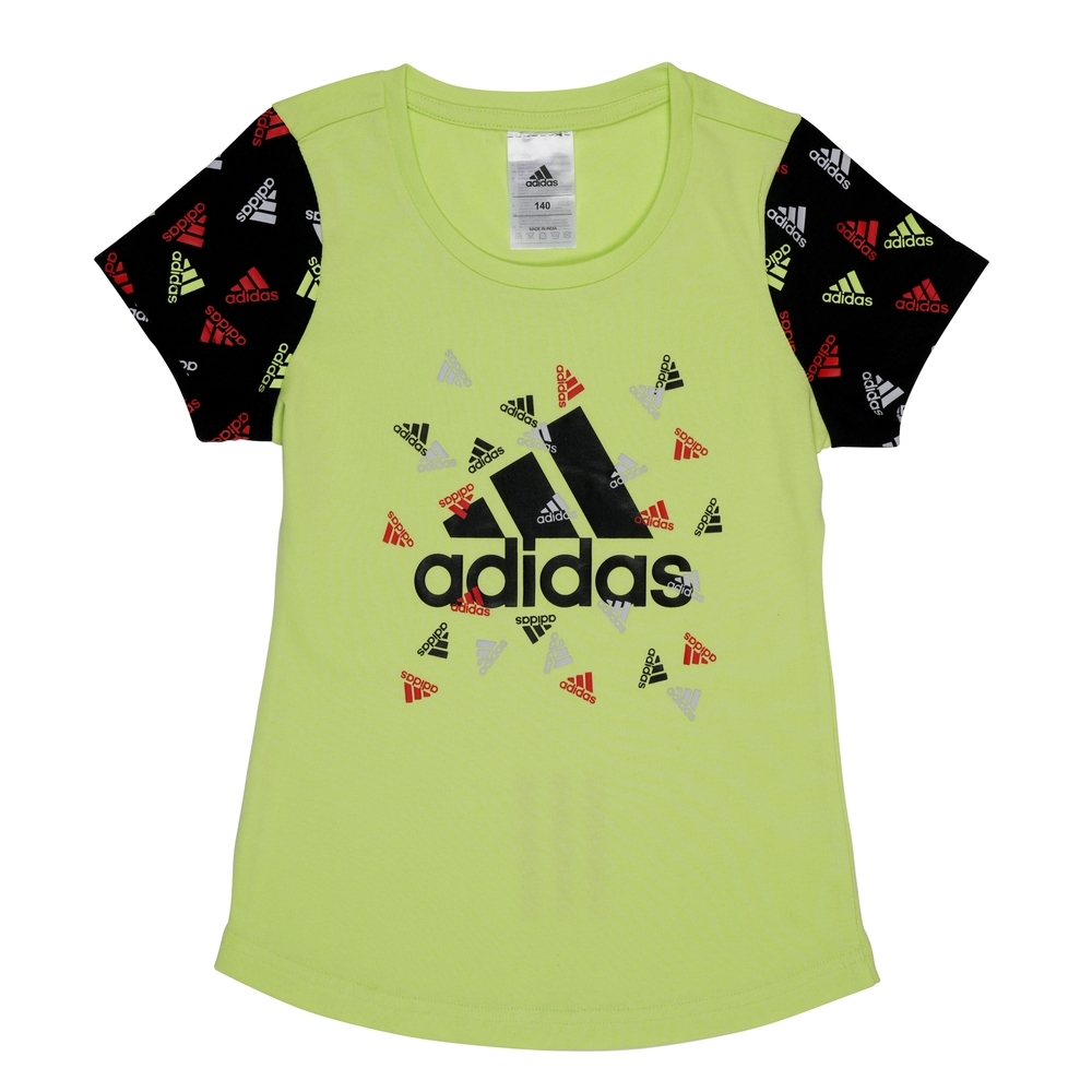 

Adidas Girls Aop Short Sleeve T-Shirts-Green