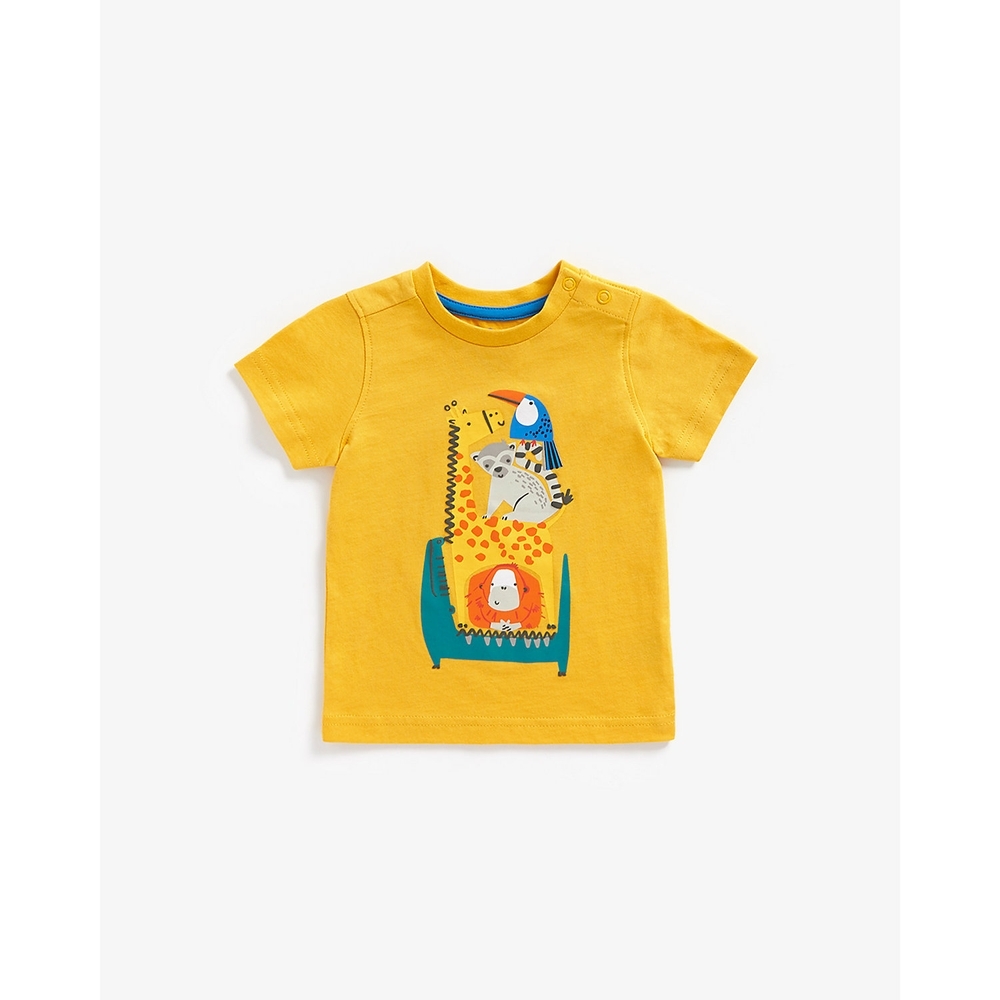 

Boys Half Sleeves T-Shirt -Yellow