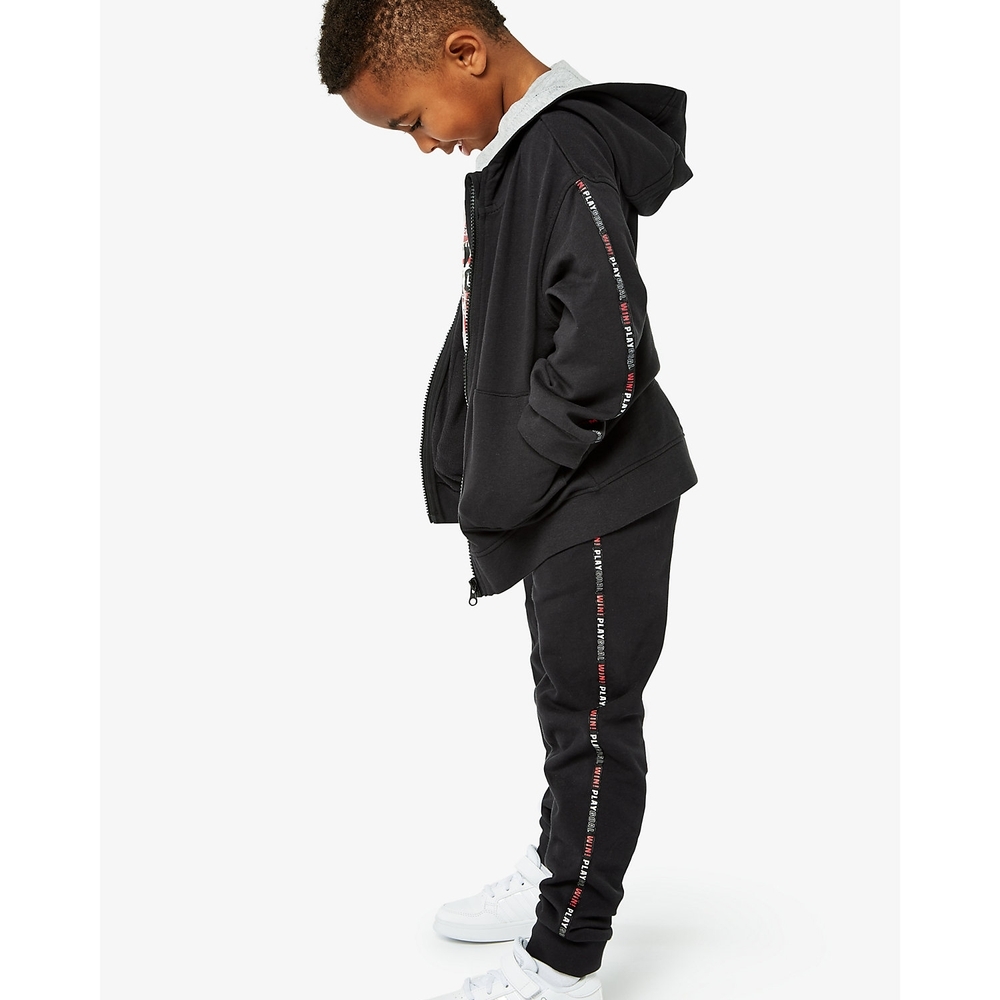 

Boys Jogger Side Striped-Black