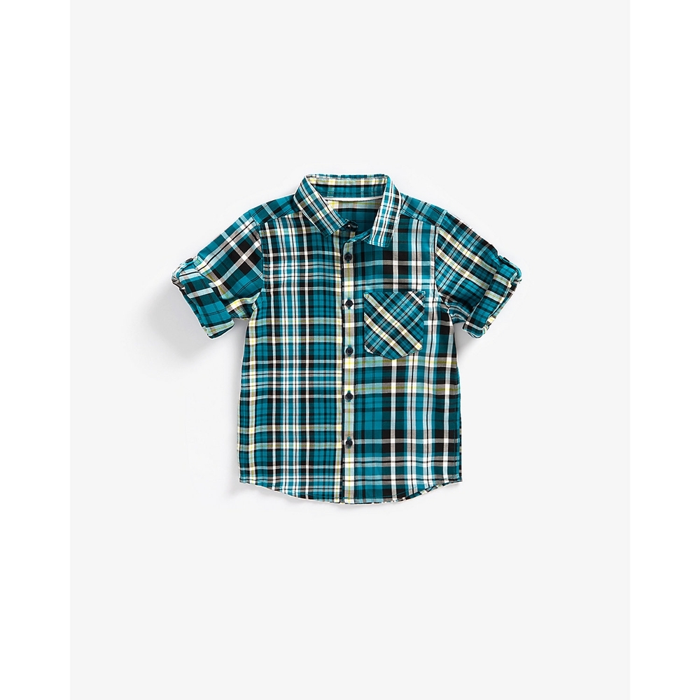 

Boys Full Sleeves Shirt Checked-Blue