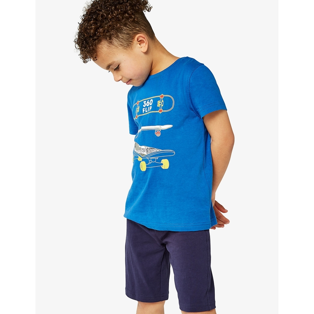 

Boys Half Sleeves Shorts T-Shirt Set -Multicolor