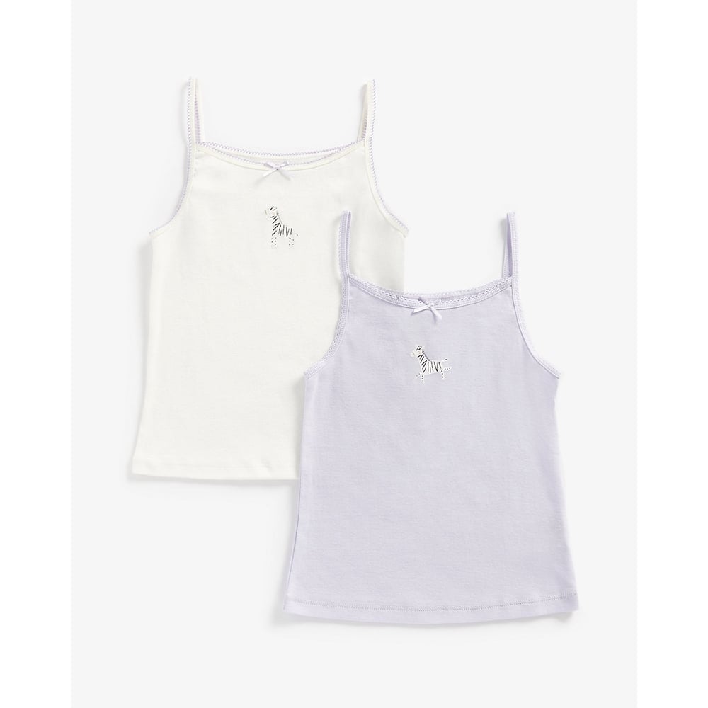 

Girls Sleeveless Vest -Pack of 2-Pink