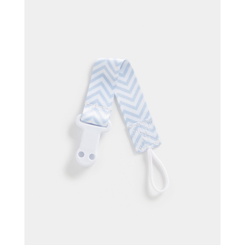 

Mothercare Chevron Soother Clip Blue