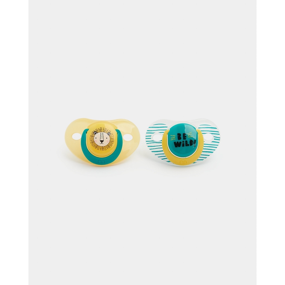 

Mothercare Lion Soothers Orange Pack of 2