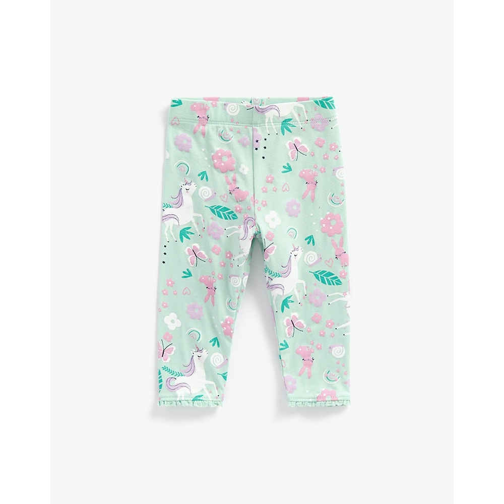 

Girls Leggings All Over Print-Blue