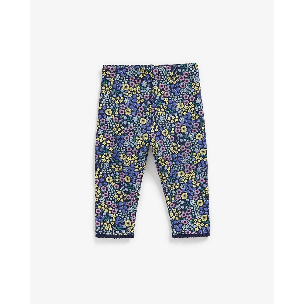 

Girls Leggings Floral All Over Print-Blue