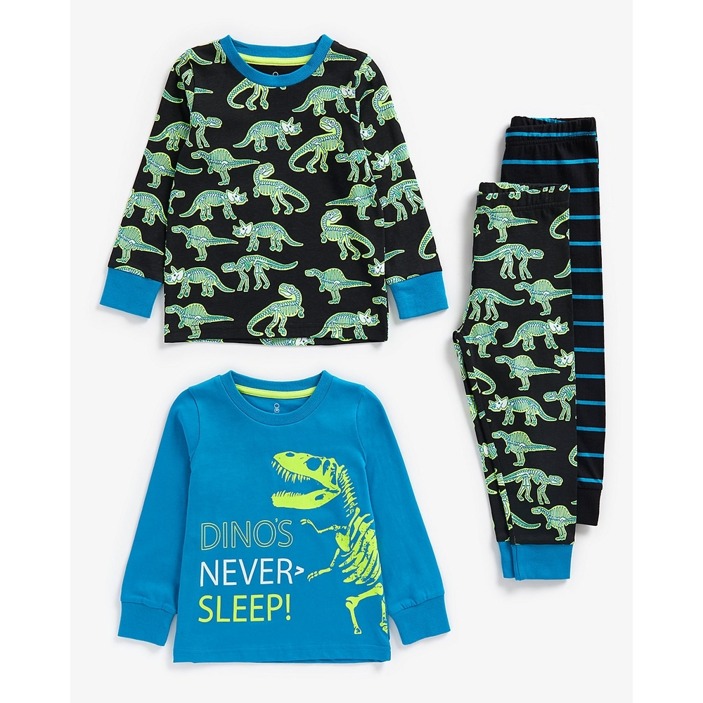 

Boys Full Sleeves Pyjama Sets -Pack of 2-Multicolor