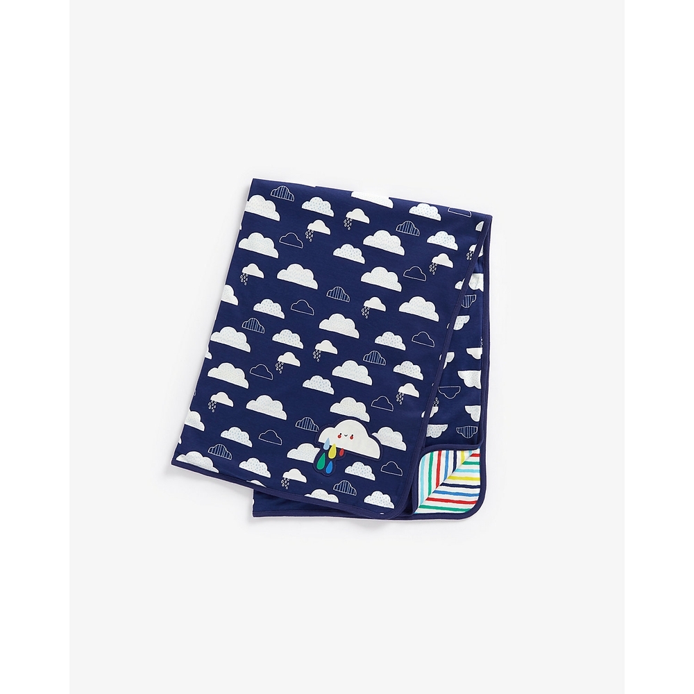 

Boys Shawl Clouds And Rainbow-Coloured Stripes-Multicolor