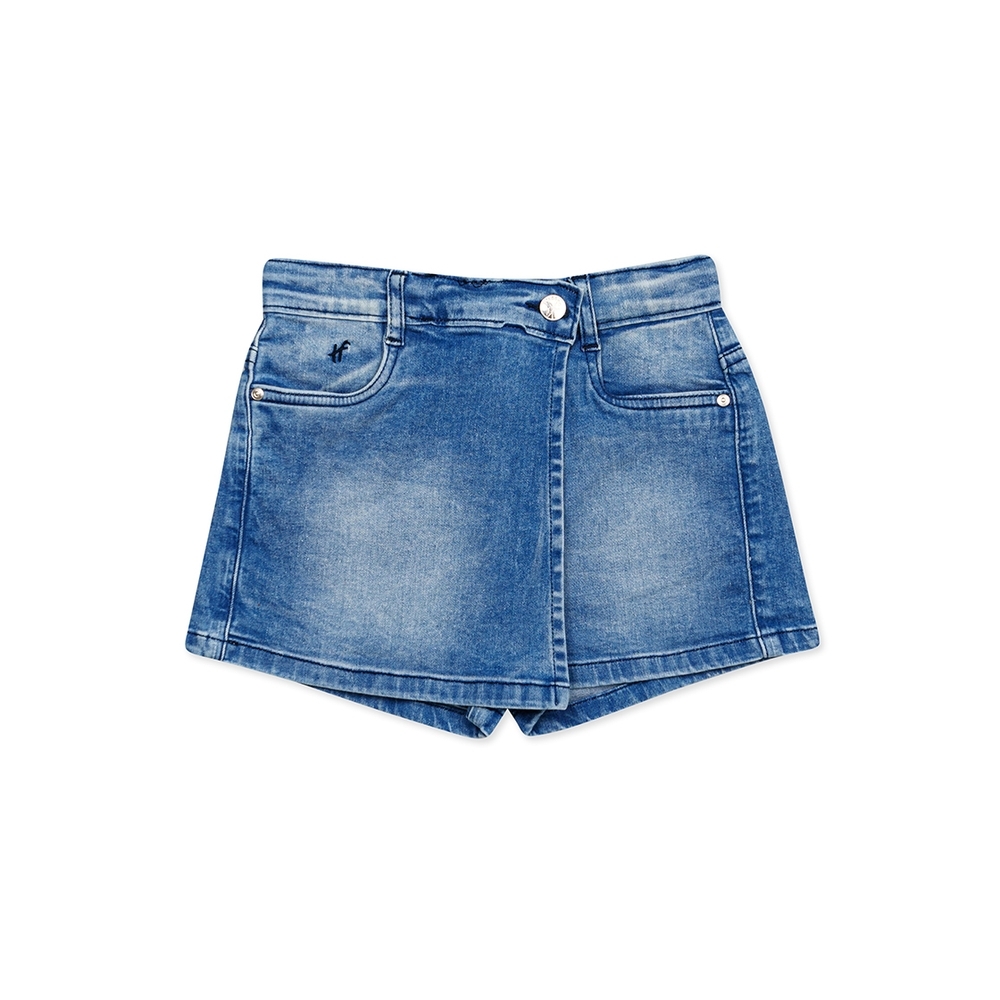 

h by hamleys girls heritage denim shorts- blue