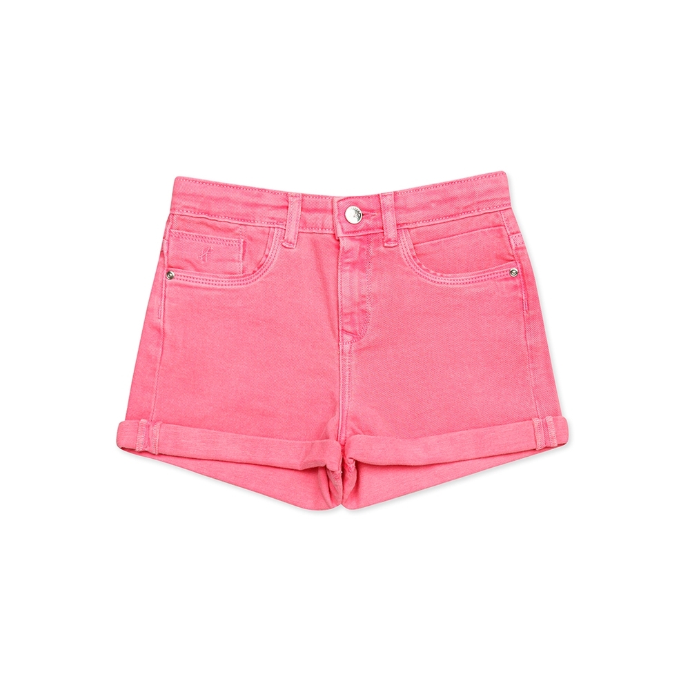 

h by hamleys girls summer denim shorts- pink