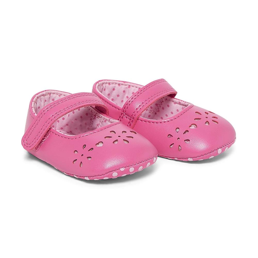 

Pink Punch Out Ballerina Pram Shoes