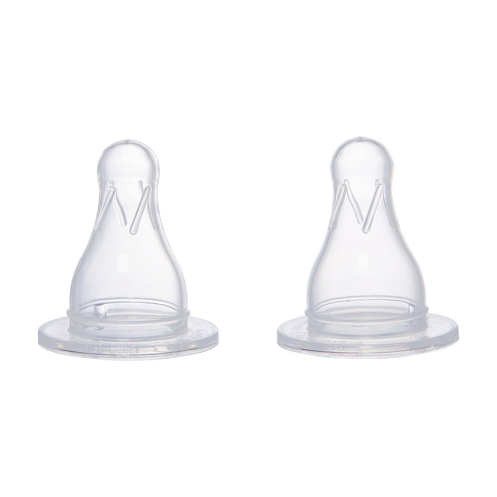 

Mothercare standard neck fast flow baby feeding bottle teat multicolor Pack of 2