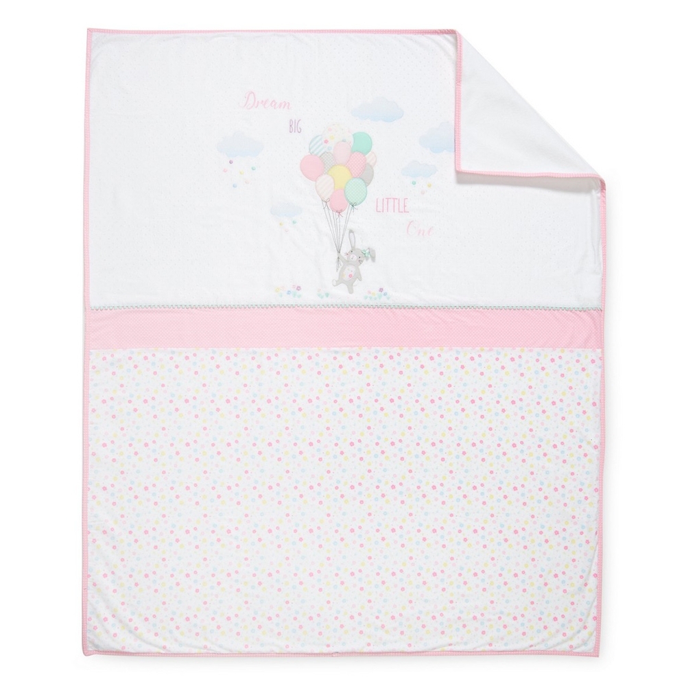 

Mothercare confetti party coverlet pink