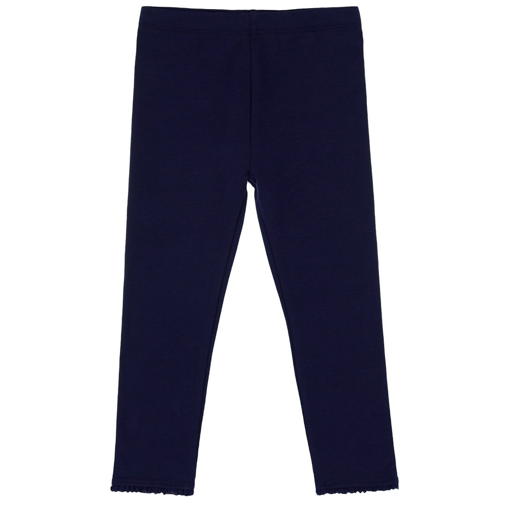 

Girls Crochet Legging - Navy