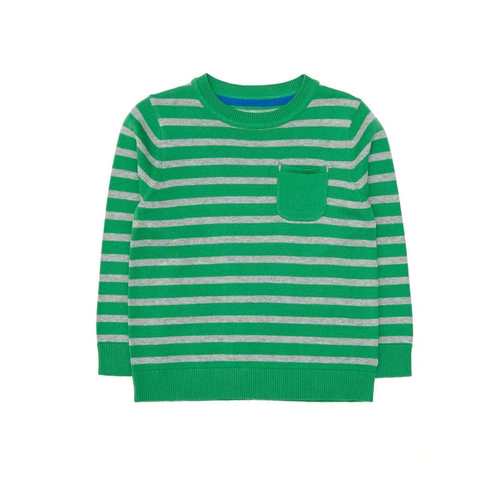 

Green Striped Knitted Jumper