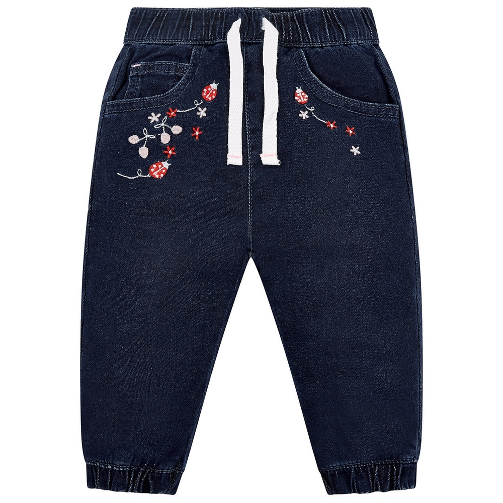 

Flowers And Ladybugs Blue Denim Jeans