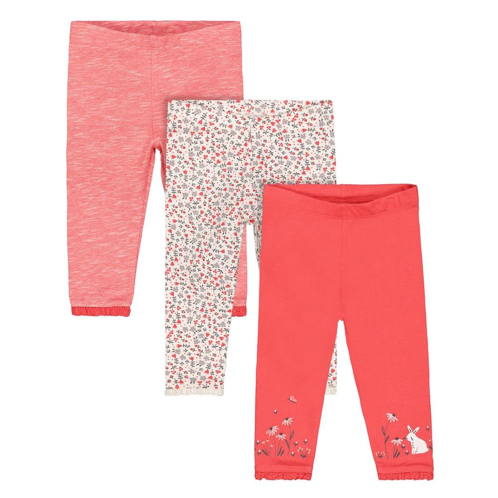 

Coral Bunny Leggings - 3 Pack