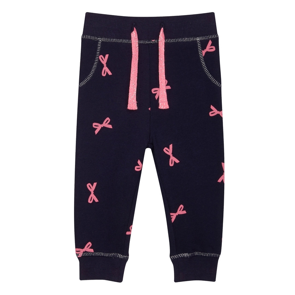 

Navy Bow Joggers