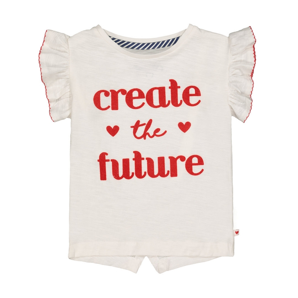 

White And Red Create The Future T-Shirt
