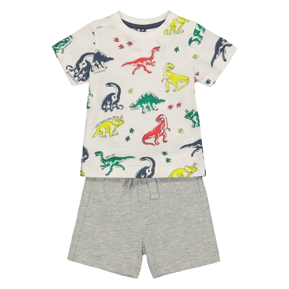 

Dinosaur T-Shirt And Grey Shorts Set