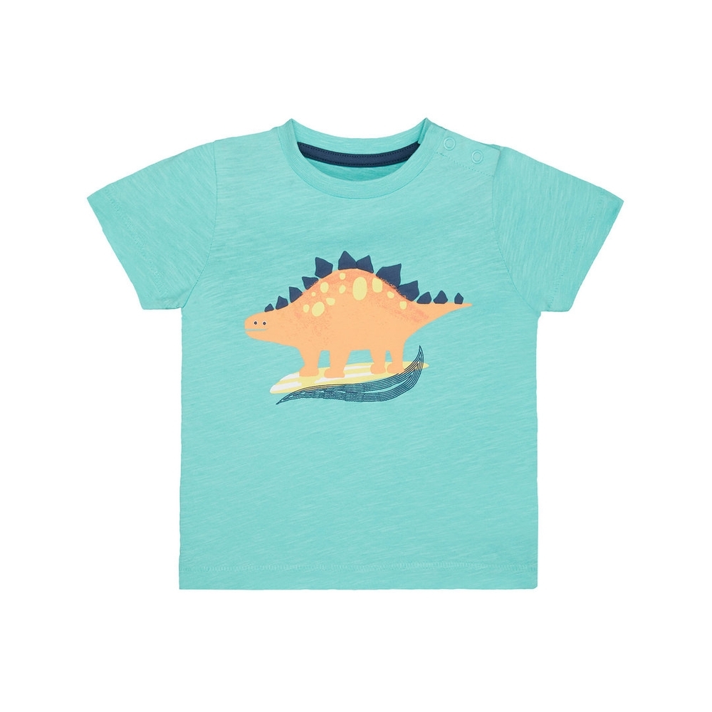 

Boys Half Sleeves T-Shirt Dino Print - Green