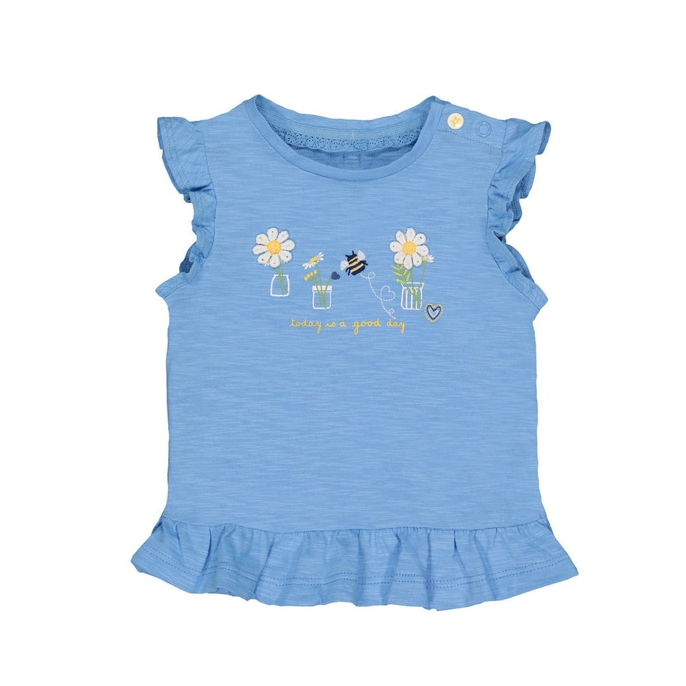 

Bee And Daisies Blue T-Shirt