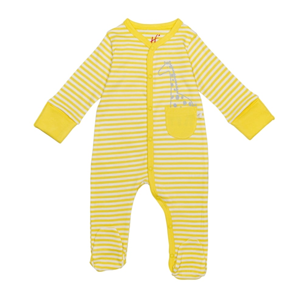 

H by Hamleys Unisex Full Sleeve Sleepsuit Striped-Multicolor