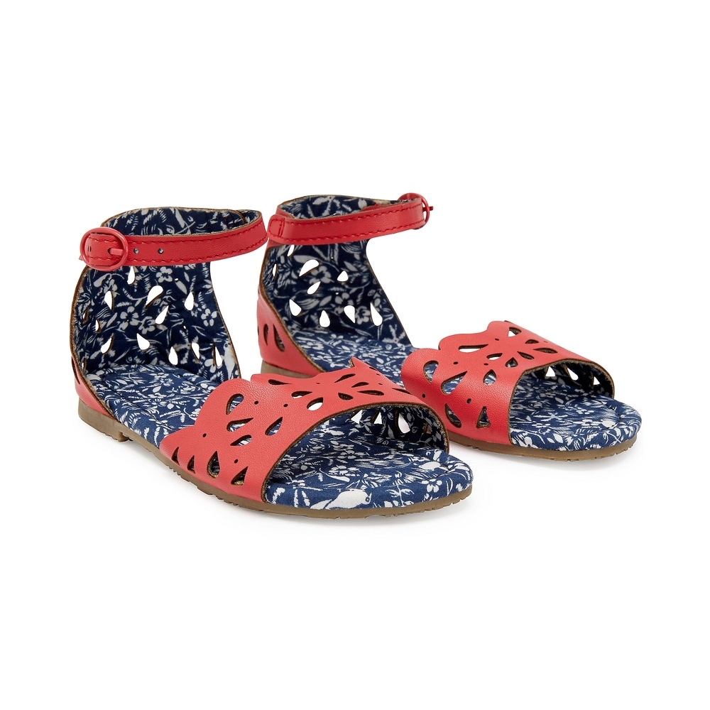 

Girls Cut Out Sandals - Coral