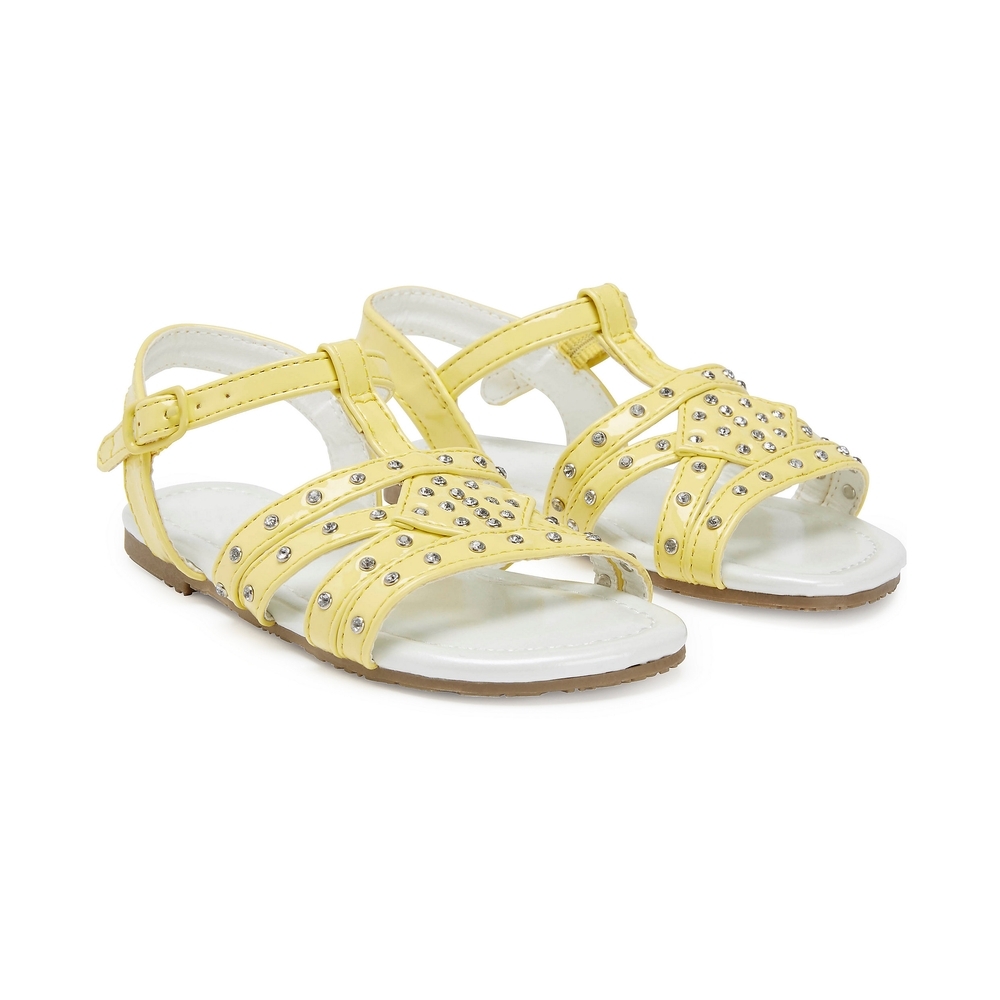 

Girls T-Bar Sandals - Lemon