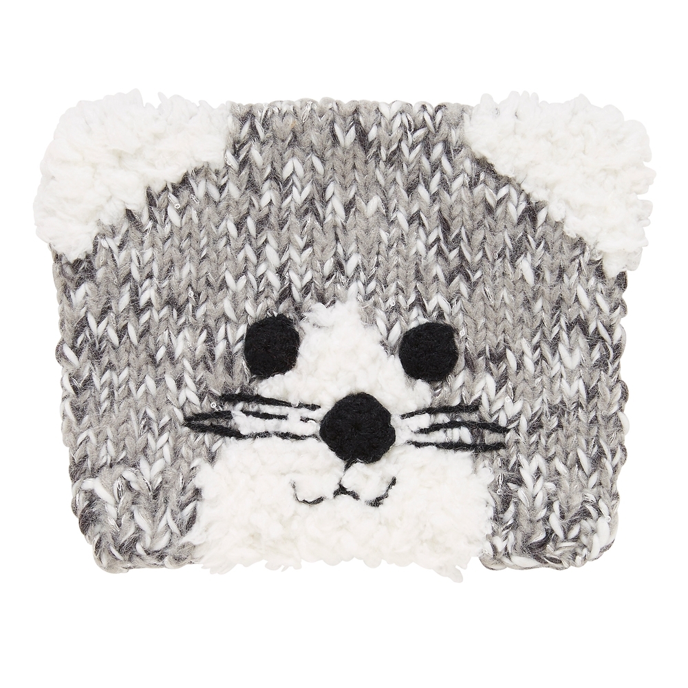 

Girls Novelty Cat Beanie - Grey