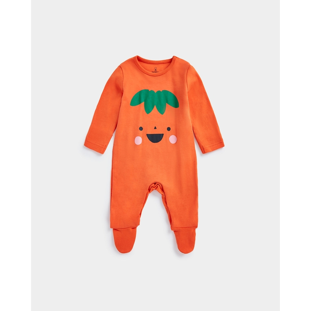 

Boys Full Sleeves Sleepsuits -Pack of 1-Orange
