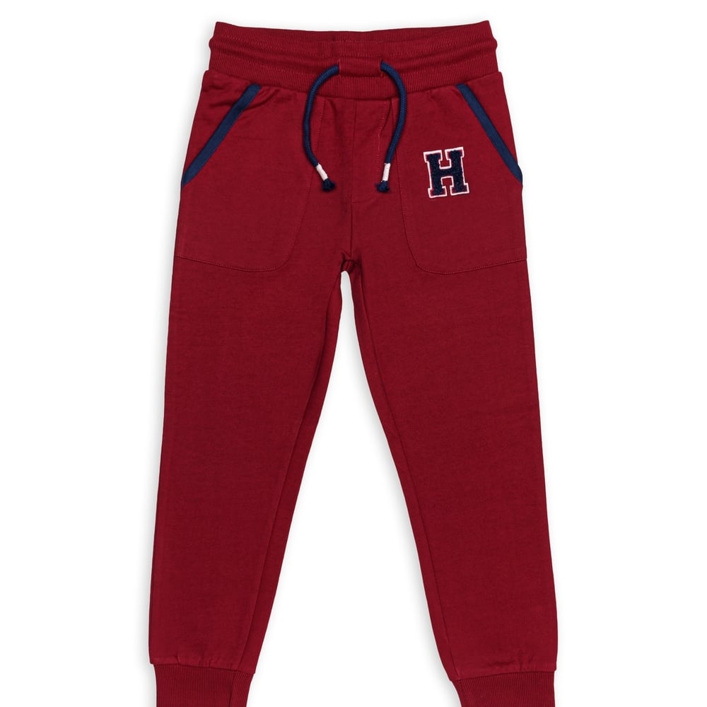 

H by Hamleys Boys Full Sleeves joggers -Pack of 1-Red