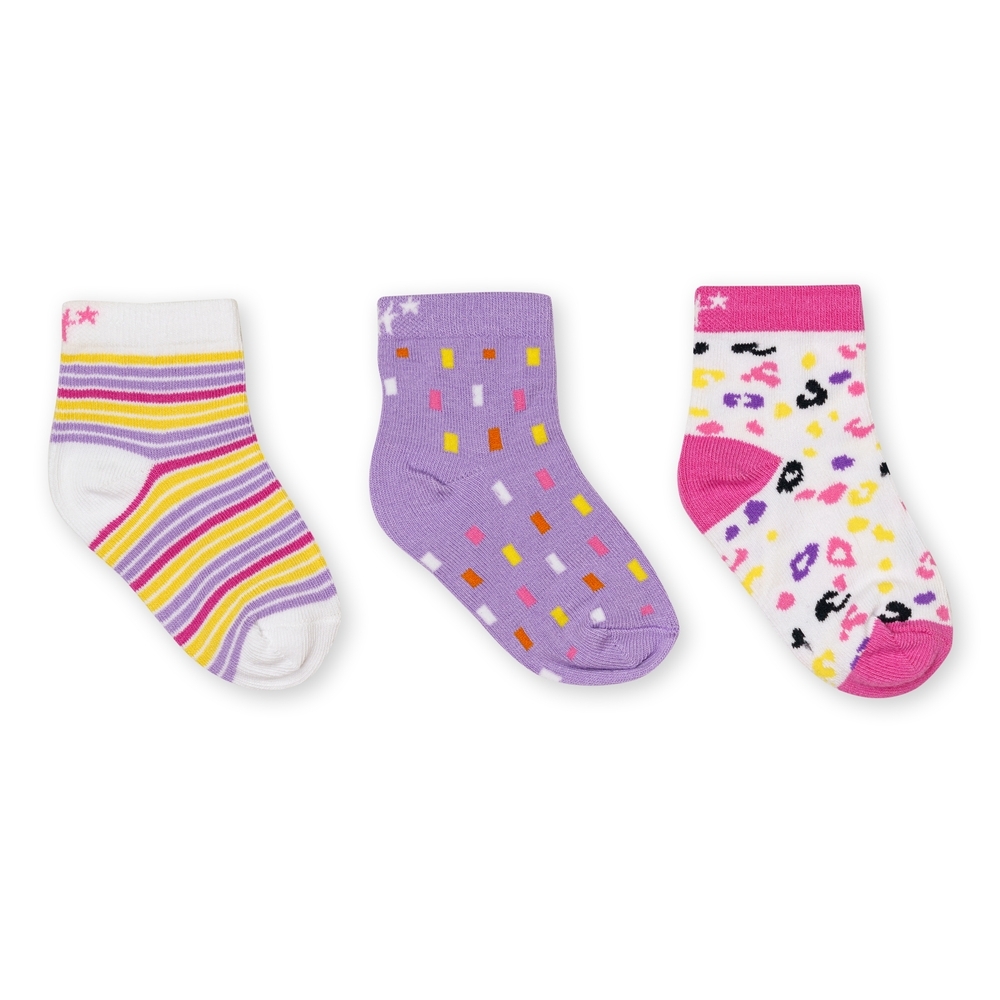 

H by Hamleys Girls 3pc Socks -Pack of 3-Multi