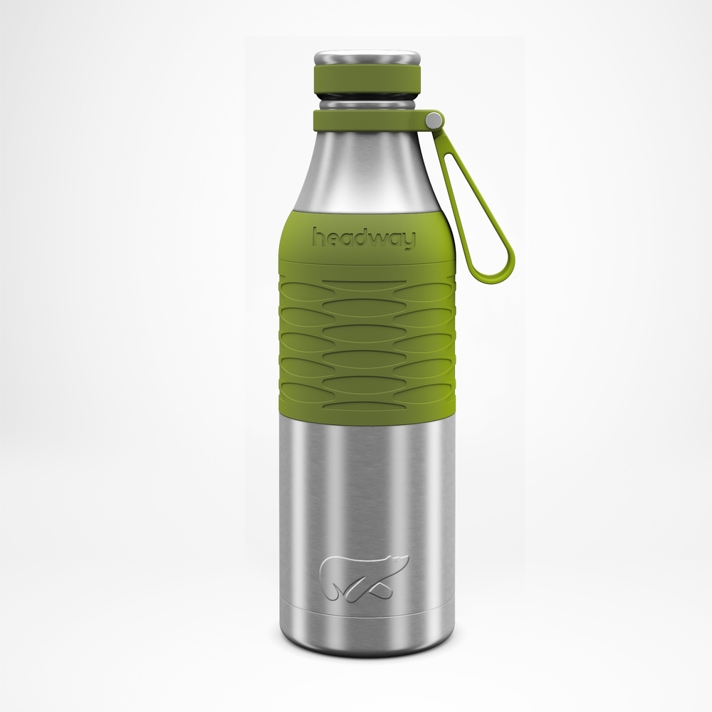 

Headway Burell Stainless Steel Insulated Bottle Military Green 600ml