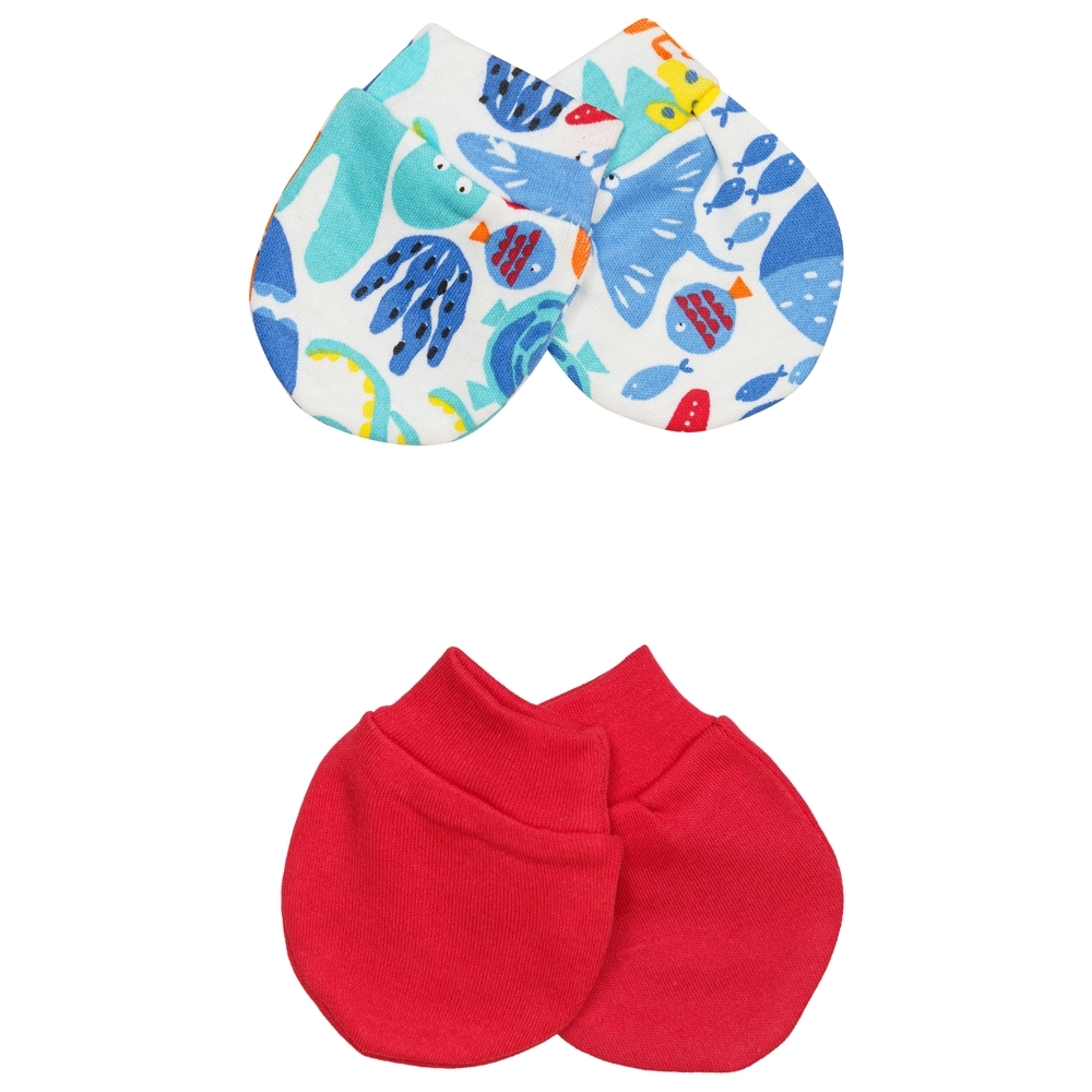 

H by Hamleys Unisex Mitts Tropical Print-Pack of 2-Multicolor