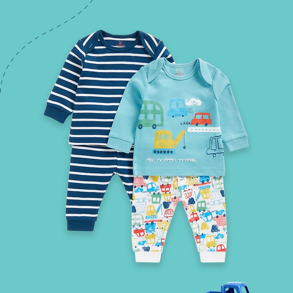 

Boys Full Sleeves Pyjama Sets Multicolor