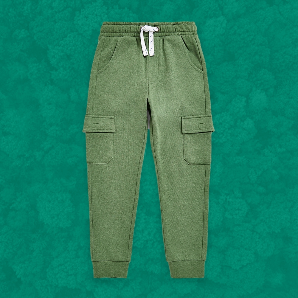 

Boys Joggers with Cargo Pockets -Green