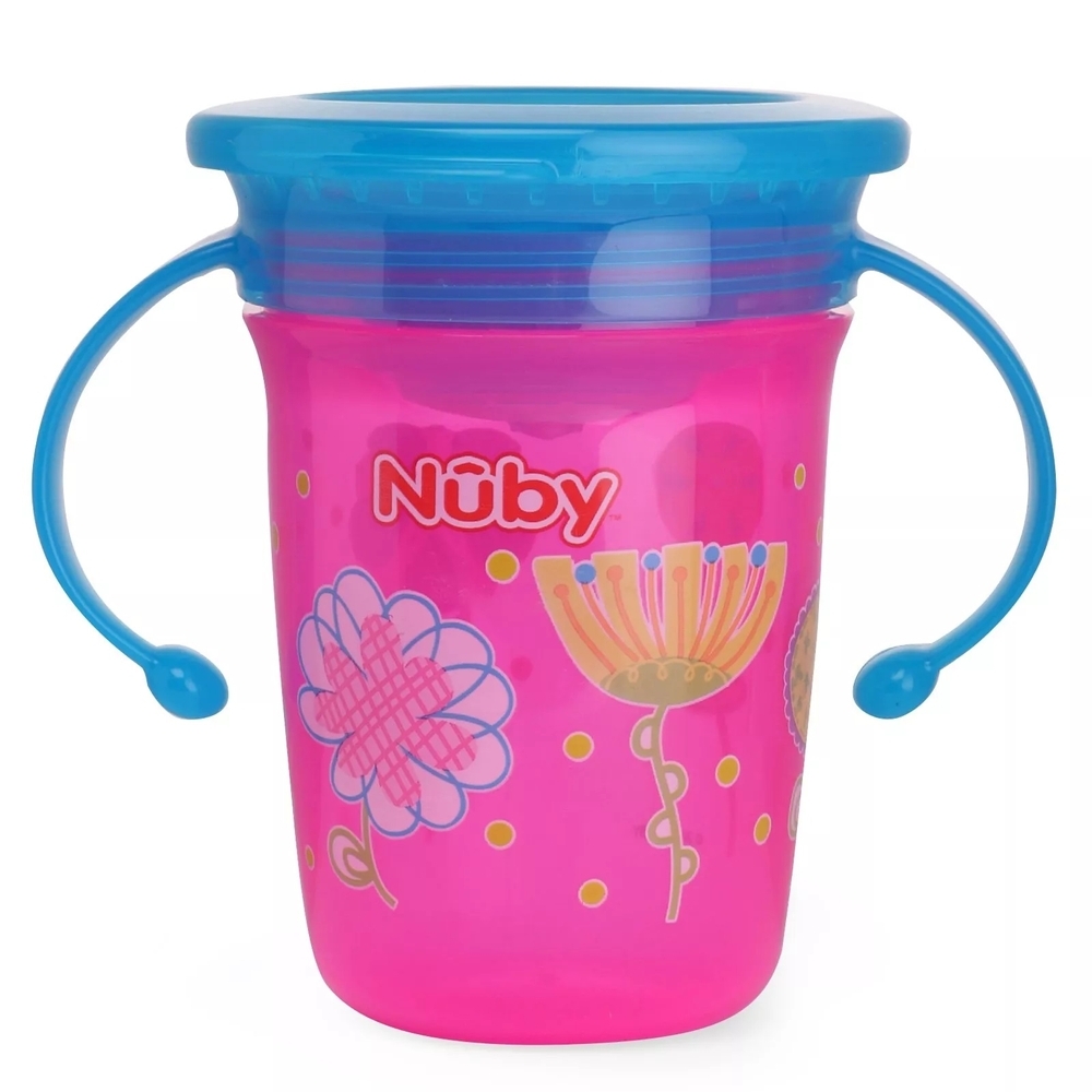 

Nuby printed 360 wonder cup pink 240ml