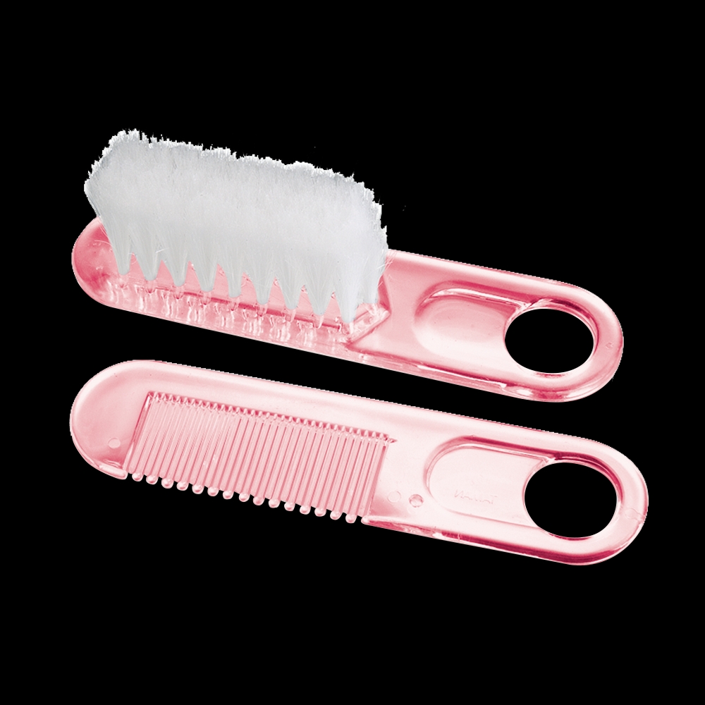 

Farlin comb&amp brush set pink