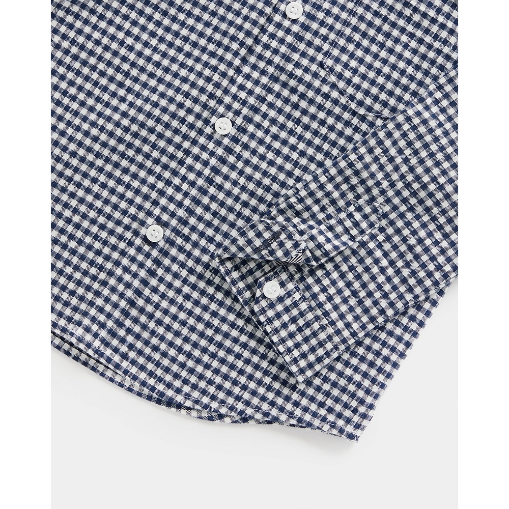 

Boys Full Sleeves Oxford Shirt Gingham Check-Blue