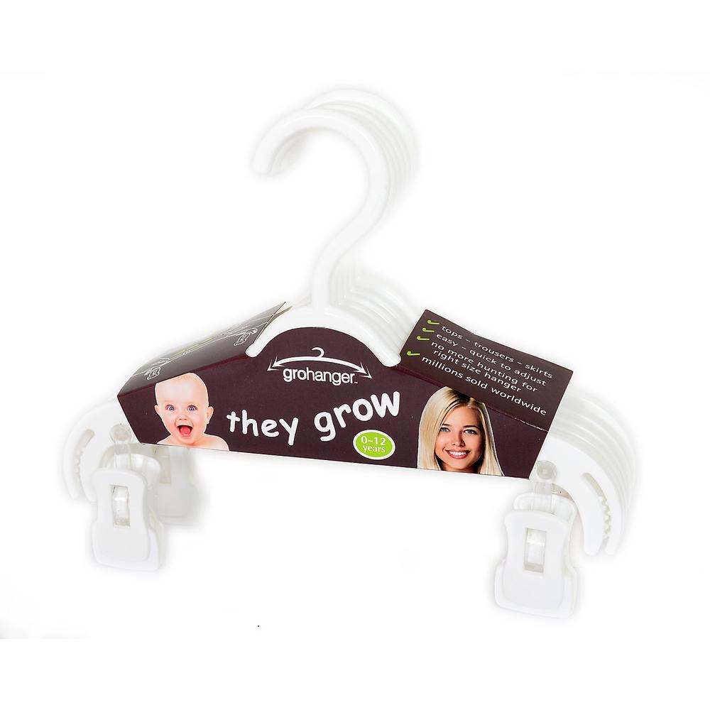 

Mothercare gro-hangers white pack of 6