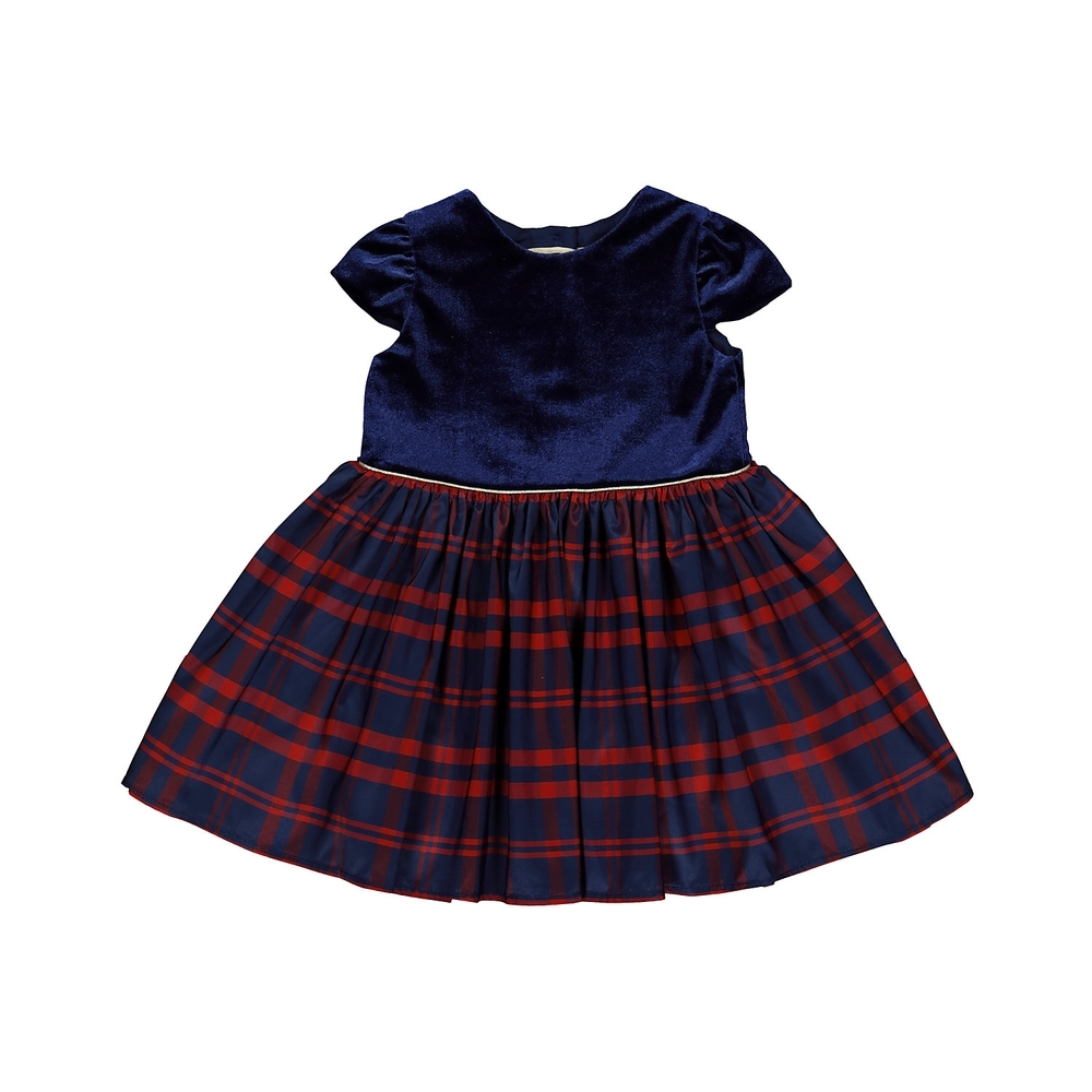 

Blue Velvet Check Dress