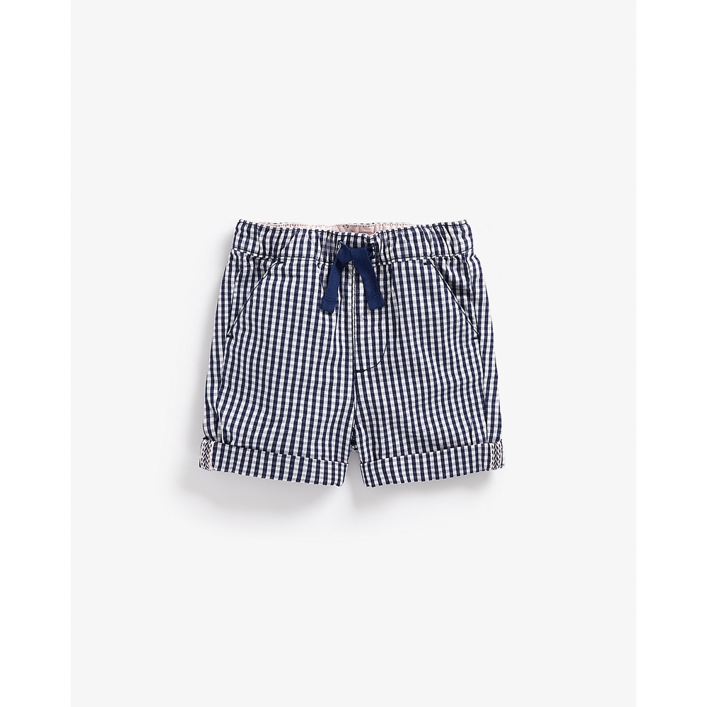 

Boys Shorts Checked-Navy