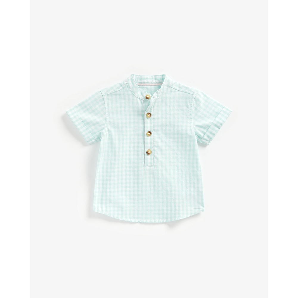 

Boys Short Sleeves T-Shirt Checked-Green