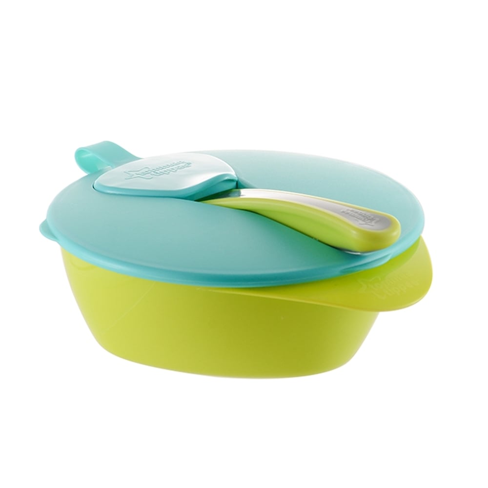 

Tommee tippee easy scoop feeding bowl yellow&amp sky