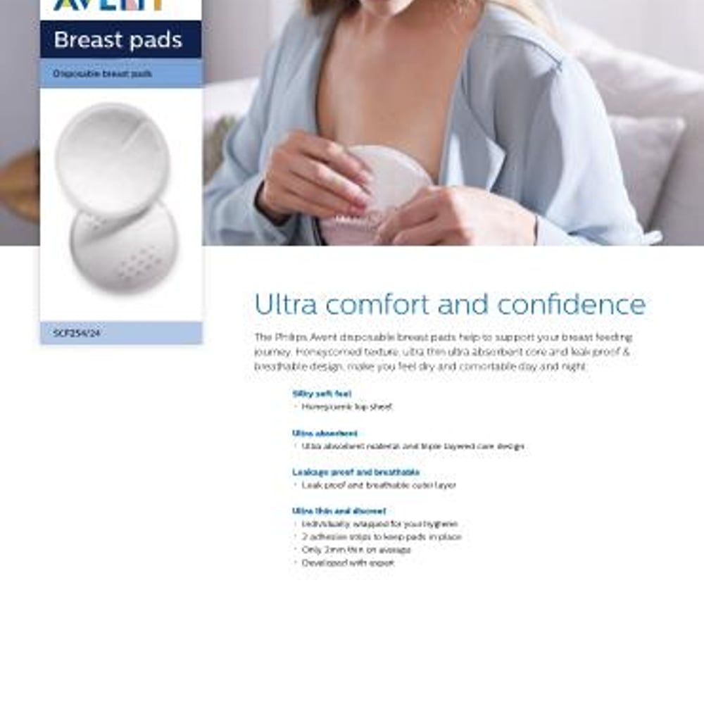 

Avent daytime disposable breast pads pack of 24